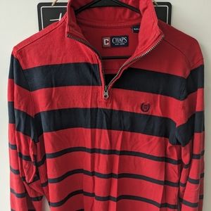 Chaps Zip-Up Rugby Sweater Size Small